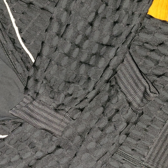 Girls Nike Overlay Net Track Zip Sweatshirt Size Large 14/16 Black - Picture 9 of 12